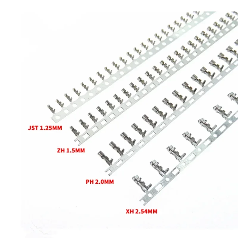 100pcs/LOT JST1.25 ZH1.5 PH2.0 XH2.54 mm terminal Wire Cable for Housing 1.25mm 1.5mm 2.0mm 2.54mm Female Male Connector