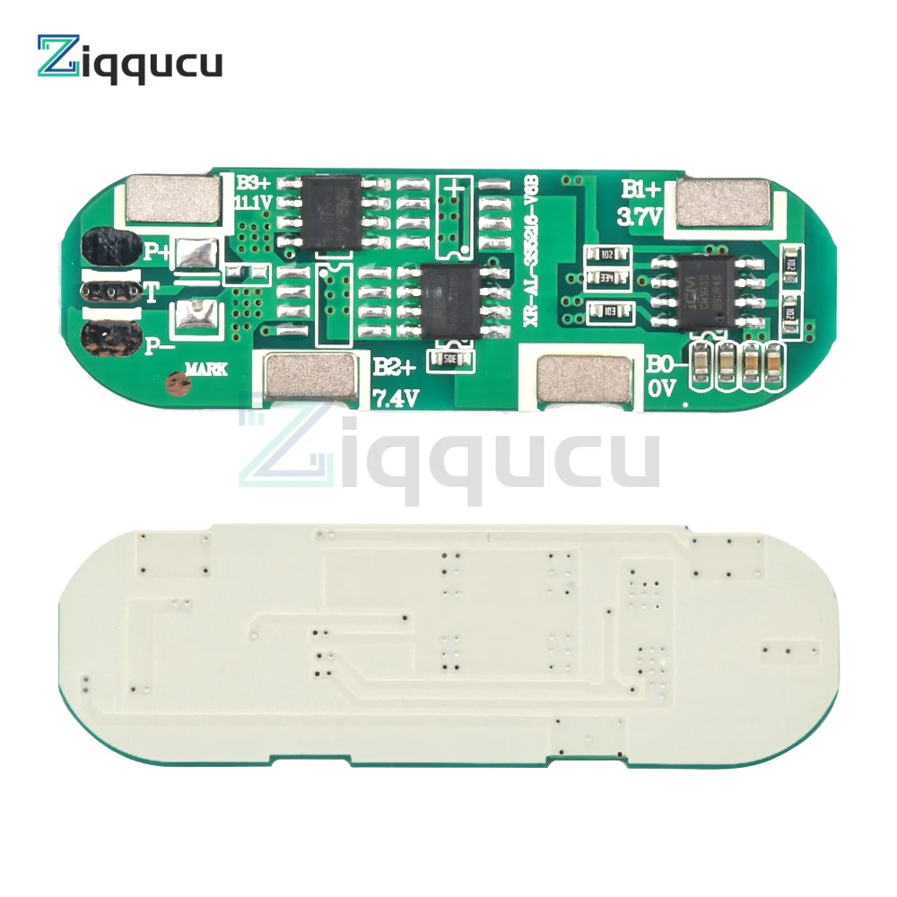 BMS 3S 5A 11.1V 12.6V 18650 Li-ion Lithium Battery Protection Board with the Same Port For Power Bank/Electric