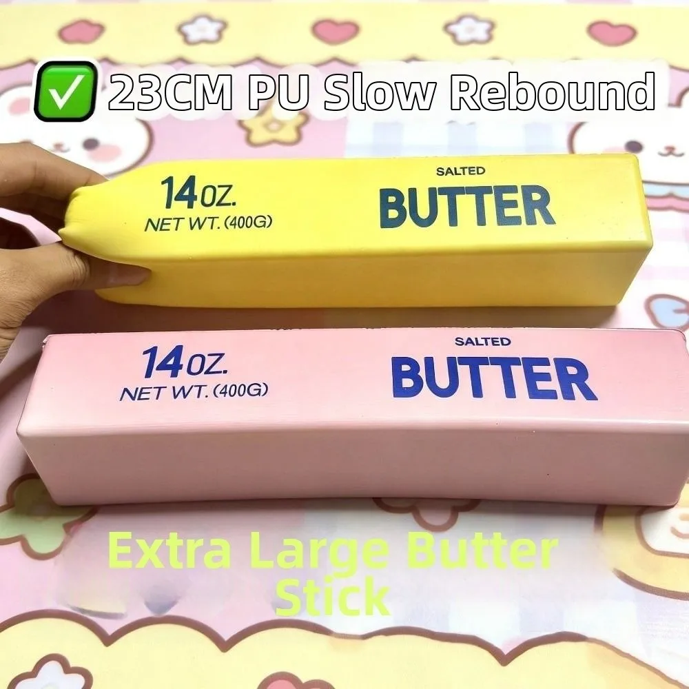 

Portable 23cm Slow Rebound Butter Stick Super Soft Creative Butter Stick Pinch Elastic Large Sensory Stress Stick Office