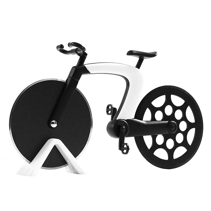 Coupe-pizza créatif en forme de vélo, trancheuse à pizza réutilisable, accessoires de cuisine pratiq
