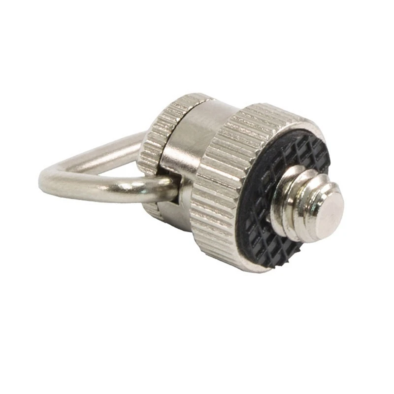 Vite per fotocamera da 1/4 pollici anello per cintura in acciaio inossidabile vite per pollice testa per treppiede vite per piastra a sgancio rapido vite per montaggio su fotocamera