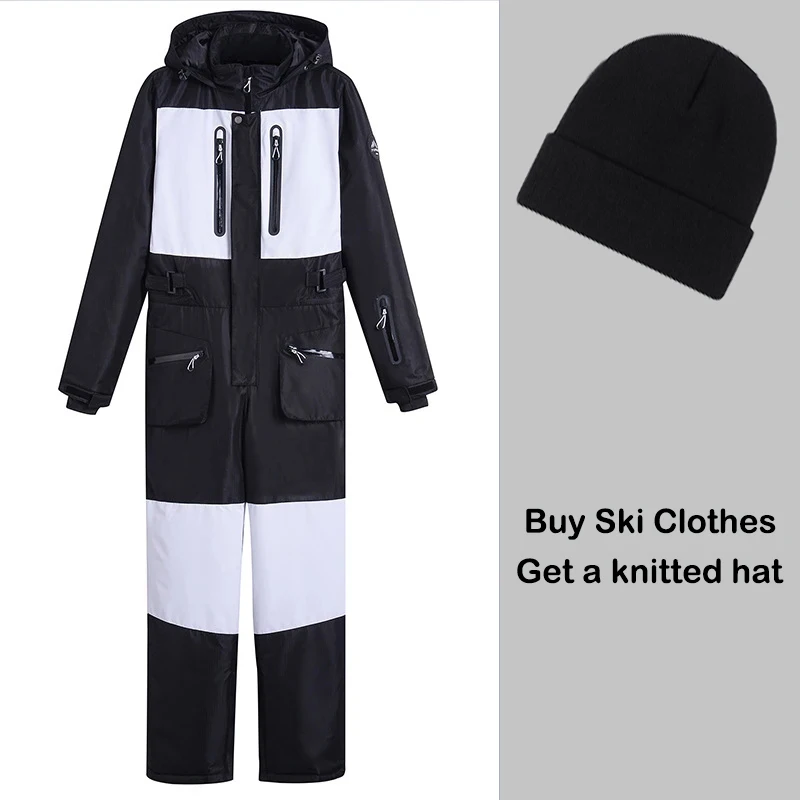 

One Piece Ski Suit Women Snow Clothing 2025 Winter New Men Veneer Outdoor Sports Skiing Double Board Warm Jumpsuits Snowboarding