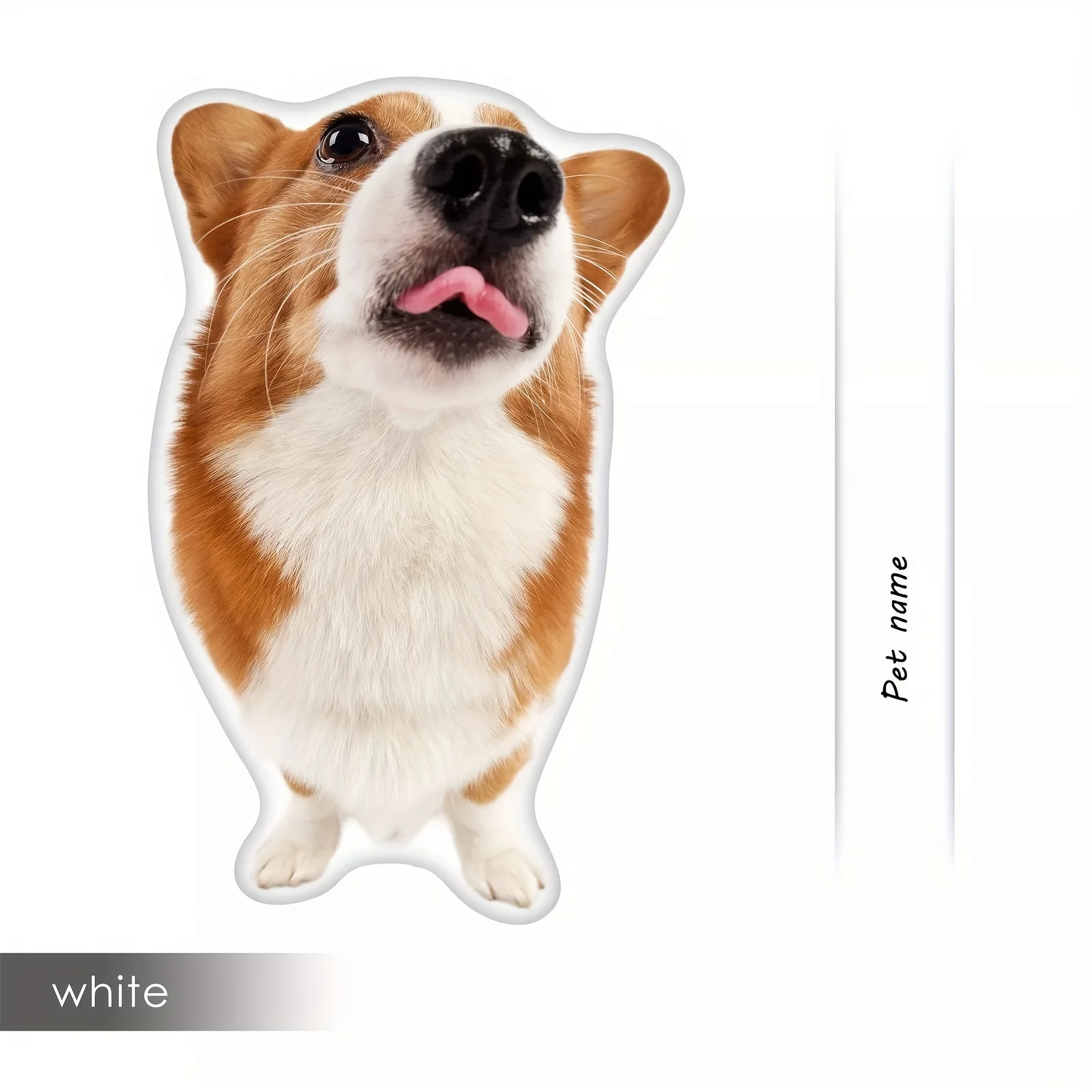 Customized pet photos plush pillows DIY 3D animal and plant shapes, soft polyester sofa decorative pads, unique personalized gif