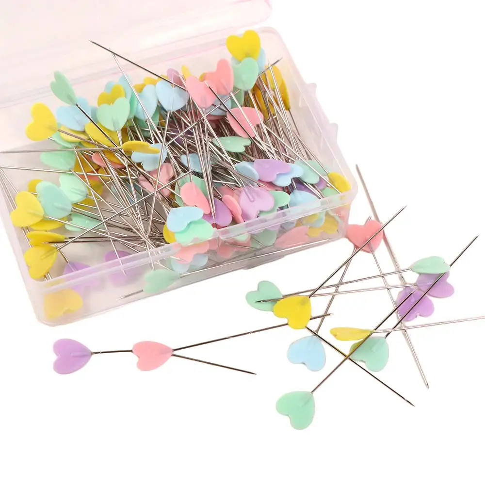

200PCS/BOX Multicolor Sewing Marker Needle Love Hearts Professional Fixed Pin Precision DIY Positioning Pins Crafting