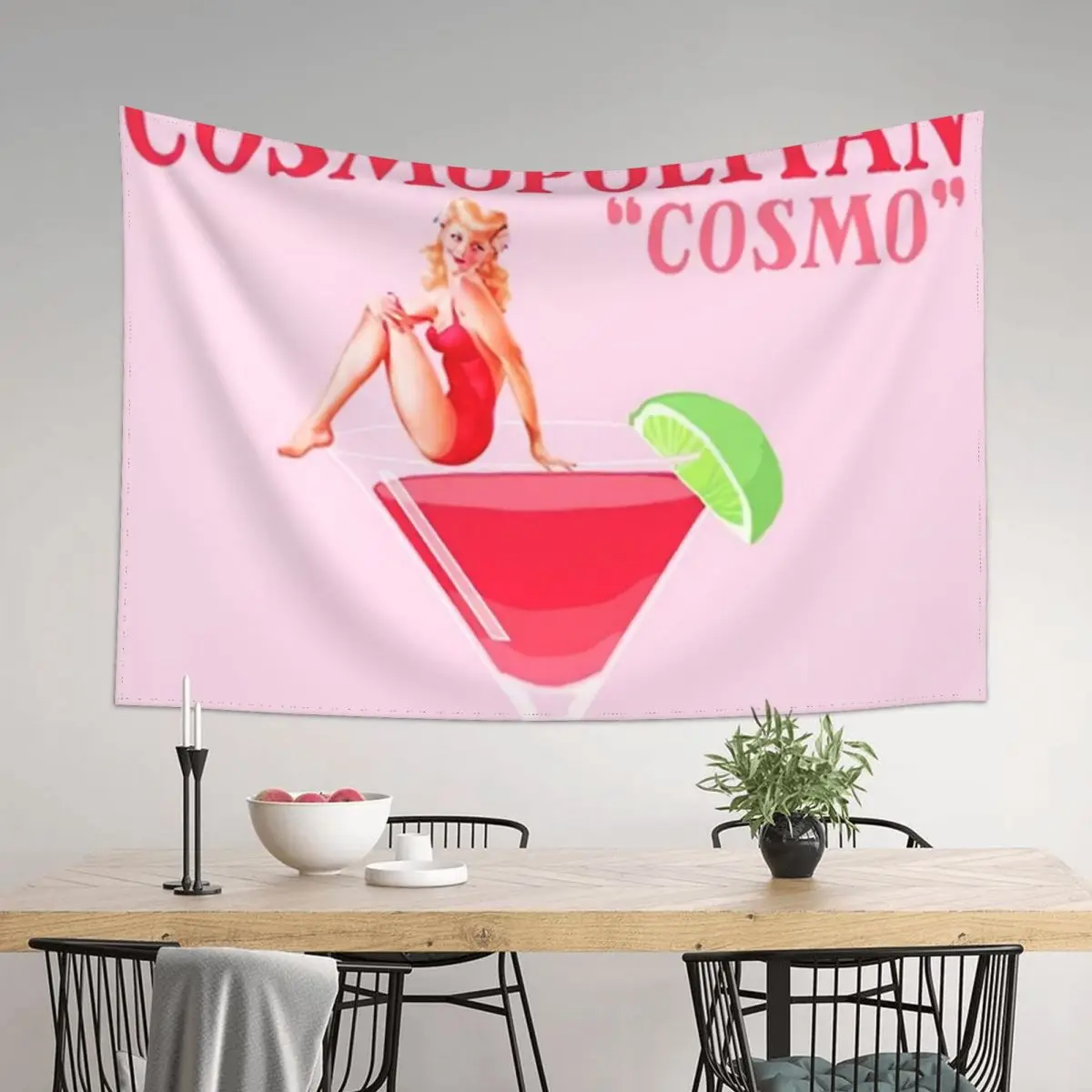 

The Cosmopolitan Cocktail Poster Tapestry Room Decor Aesthetic Bathroom Decor Things To Decorate The Room Tapestry