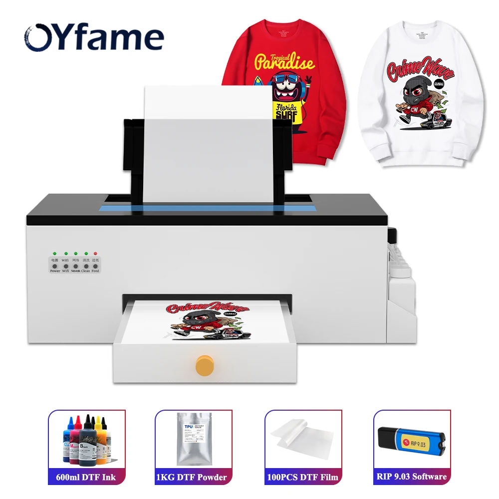 

OYfame A4 DTF Printer For Epson L805 Directly Transfer Machine A4 DTF Heat Transfer Film DTF A4 t shirt printing machine dtf ink