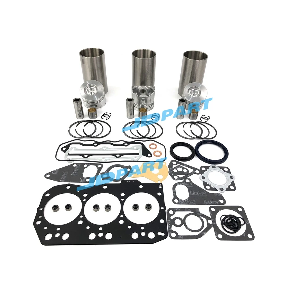 Cylinder Liner Kit With Gasket Set For Yanmar 3TNC80 Excavator Engine Parts