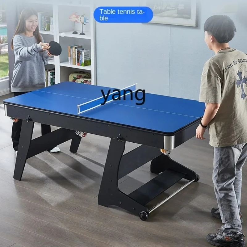 

yjq Foldable Household Pool Table Adult and Children 3-in-1 Indoor Multifunctional Billiard Table