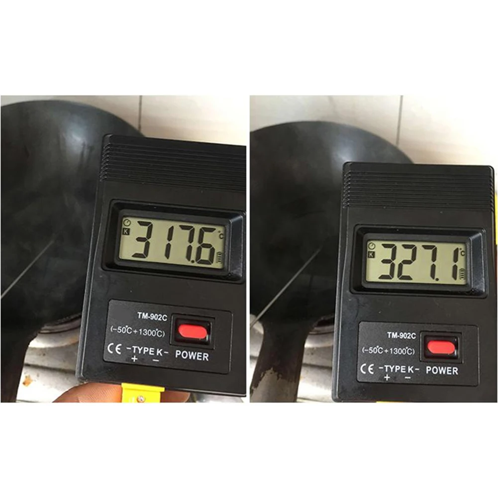 مقياس حرارة رقمي من النوع K TM902C نموذج محمول مع مسبار درجة الحرارة وشاشة LCD شفافة للقراء الدقيق #3