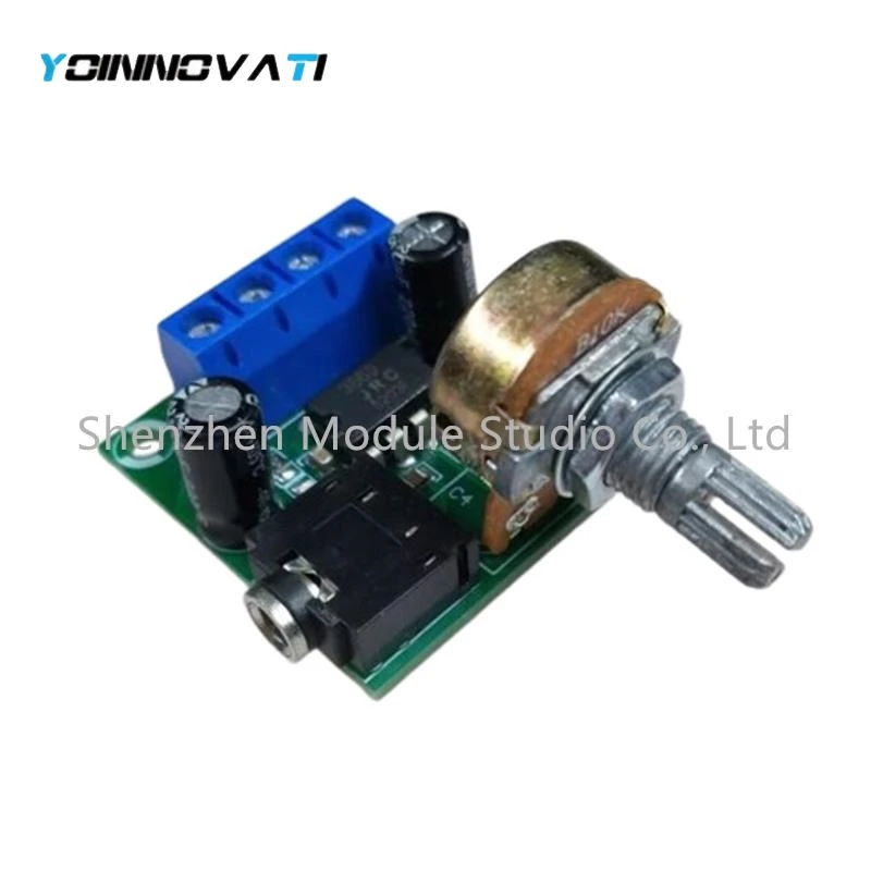 YT 1pcs - 10pcs LM386 10W Mini Power Amplifier Board Audio Amplifier Module DC 3-12V Volume Adjustable Control