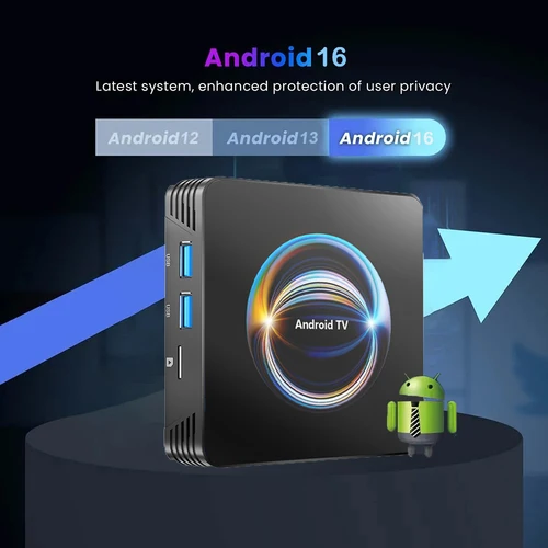 Imagen 2 del producto X66 TV Box Android 16 ATV RK3528 Quad Core 5G Dual Wifi 8K 4K reproductor multimedia Wifi6 TB 6.0 Ram 8GB Rom 32GB 64GB 128GB decodificador