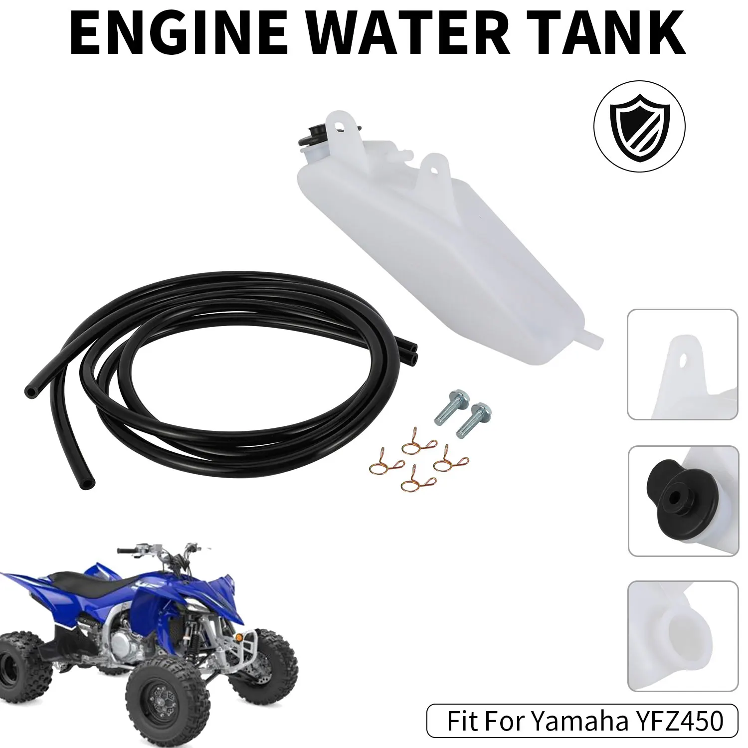 

Пластиковый бак для воды двигателя мотоцикла, переливная бутылка, чайник для Yamaha YFZ450 YFZ450V 2006, аксессуары для мотоциклов ATV JFG