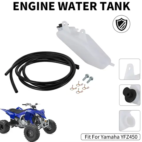 Plastic Motorcycle Engine Water Tank Overflow Bottle Kettle For Yamaha YFZ450 YFZ450V 2006 ATV Motorcycles Accessories JFG