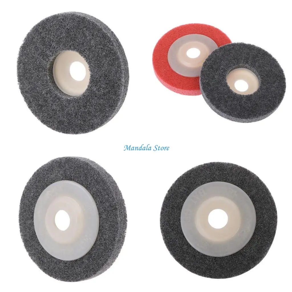 U2JC 100mm Nylon Fiber Polishing Wheel Grinding Disc Abrasive Tools For Angle Grinder