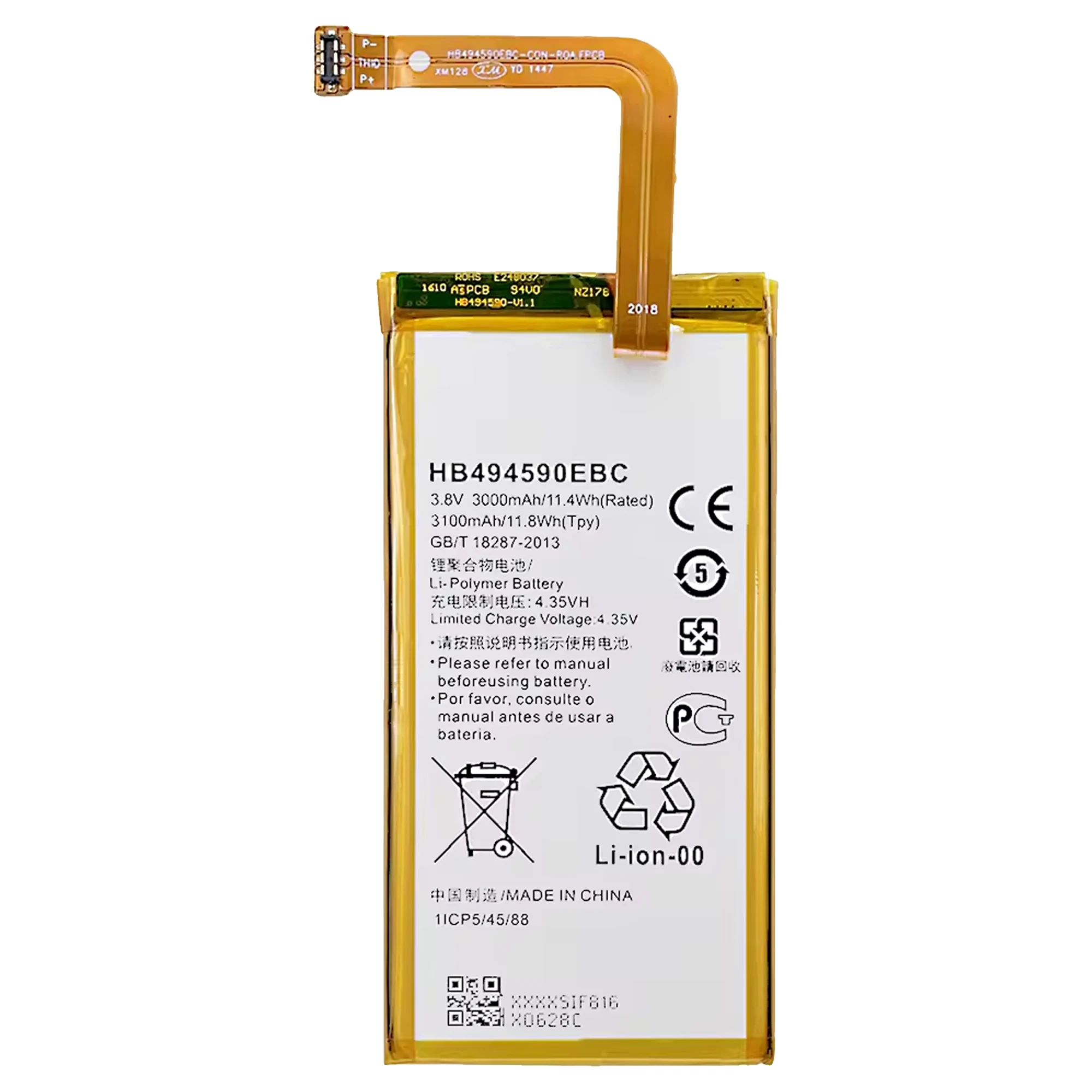 100% New Original Battery HB494590EBC  For HUAWEI CL00 honor 7 PLK-AL10 PLK-TL01H UL00 Battery + Free Tools