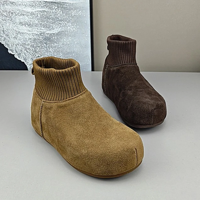 الفراء النساء أحذية الثلوج الشقق منصة حذاء رياضة أحذية رياضية امرأة 2025 الشتاء أحذية بوت قصيرة دافئة غير رسمية المشي تشيلسي بوتاس موهير