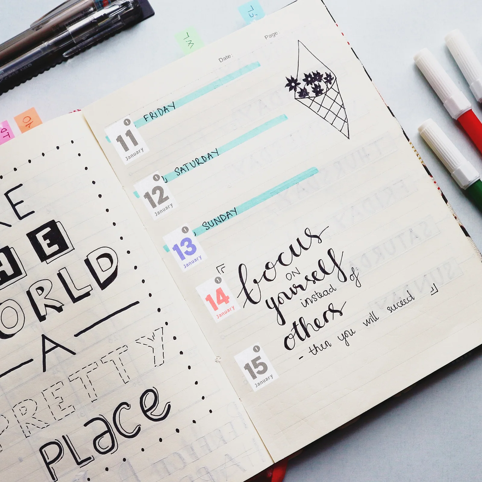 

Date Sticker Labels Daily Calendar Numbers Mini Customizing Planners Calendars Colored Day Stickers Washi Paper Fade