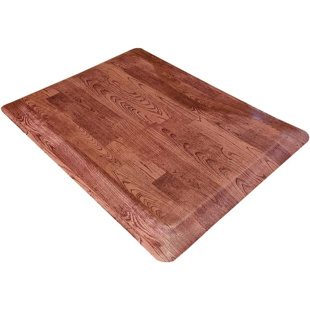 سجادة كرسي صالونات الحلاقة المضادة للتعب، خشب البلوط الناعم، مستطيل 3 × 4 بوصة، سميكة 7/8، سجادة أرضية مريحة للصالونات #3