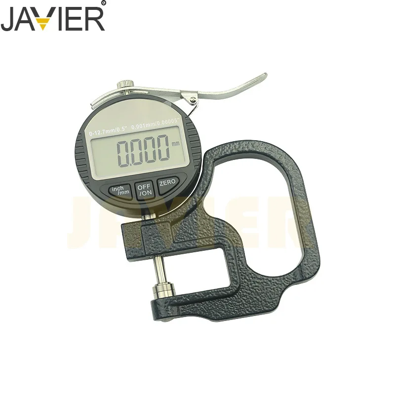 Digital Thickness gauge 0.001mm one thousandth Accurate three decimal places Paperfilm fabric leather board electronic precision