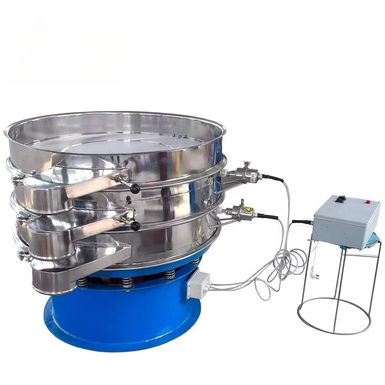 

Low Noise Stainless Steel Single Layer Ultrasonic Rotary Vibrating Sieve Sifter For Impurity Removal
