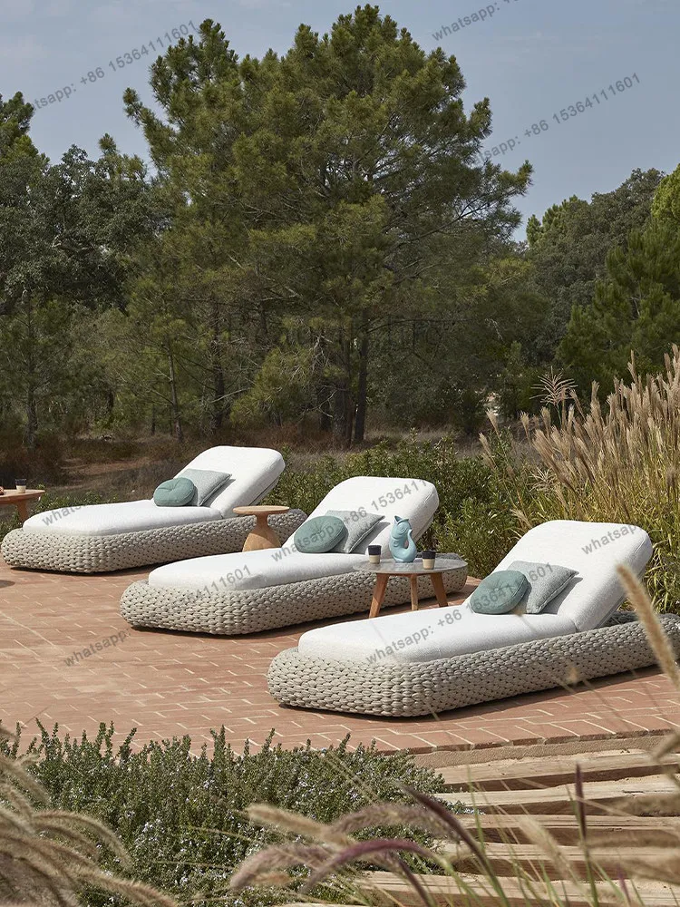

Outdoor casual coffee table Nordic outdoor terrace upscale swimming pool lounge lounge chair