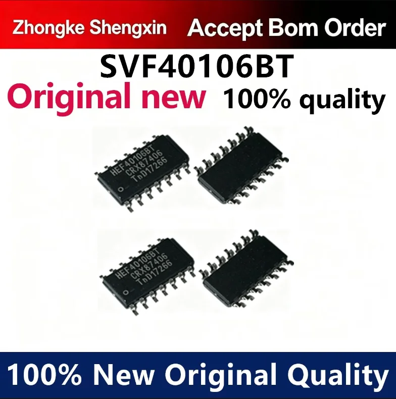 （5pcs-10pcs）New original imported HEF40106BT, 653 SOIC-14 hexagonal inverted Schmitt trigger