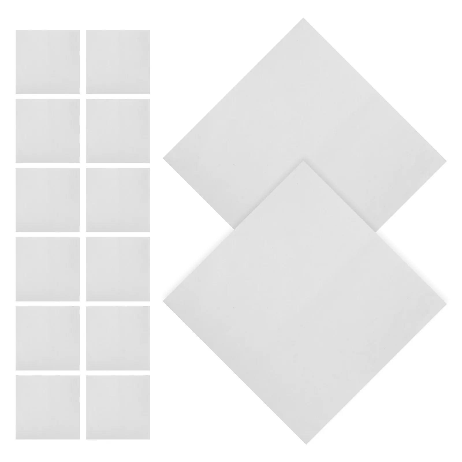 20 Sheets Cloud Dragon Xuan Paper 35x35cm White Raw Calligraphy Rice Paper for Small Script Practice Writing Printable Art