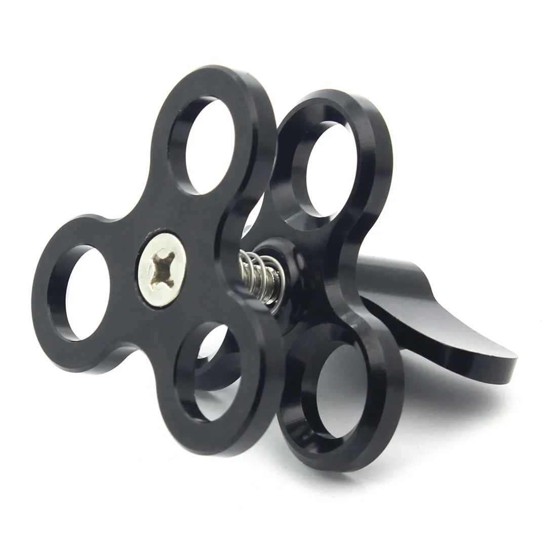 Dreifach-Schmetterlings clip 1 "Kugelkopf-Befestigungs halterung für Gopro 13 Insta360 x4 Tauch schale Ring Licht kugel klemme Stativ kugel adapter – Detail 3