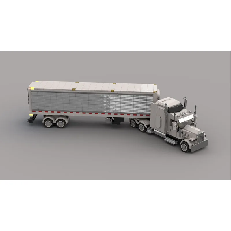 

MOC-172646 New Classic Cargo Transport Truck Lego Model 955 Parts MOC Creative Gift for Boys Children's Birthday Toy