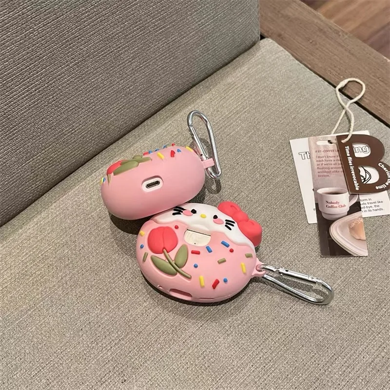 Casing Airpods Pro 2, Hello Kitty Rose Case untuk Airpods Pro,Shockproof Earphone silikon Cover untuk Airpods 1/2/3 untuk pecinta