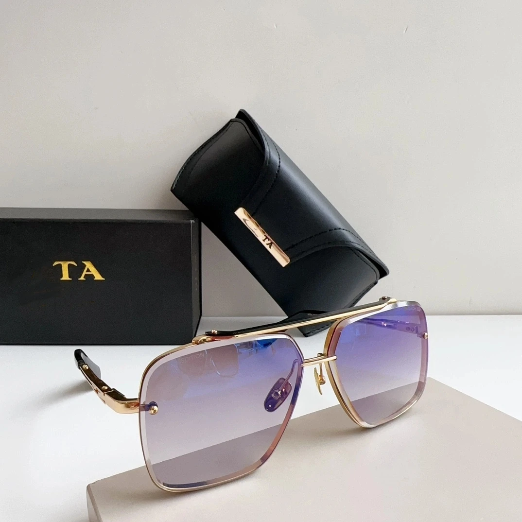 

Newest Brand Women Men Sunglasses Alloy Frame Business Gradient Purple Lenses For Unisex Eyeglasses For LIANGCHENDIT DT MACH SIX