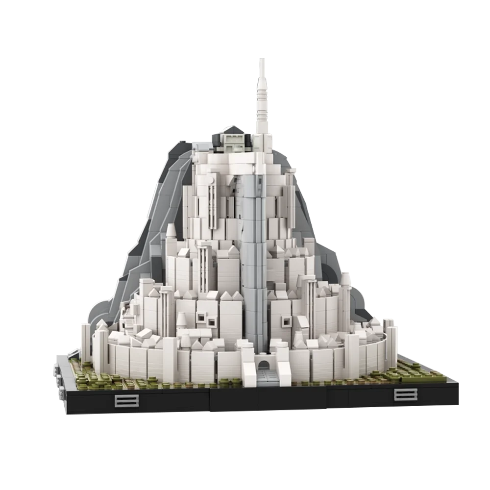 Moc Minas Tirith Building Blocks Movies Rings Tower Guard Model Gondor City Sets Toys DIY Bricks Gift Kids Adult Minas Anor