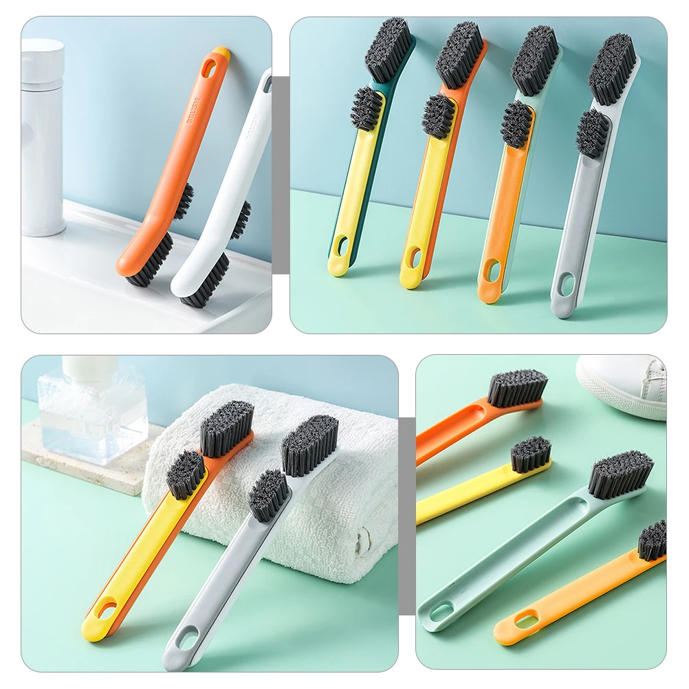 

2pcs Shoes Brush Laundry Cleaning Multifunctional TPE Sneaker Clothes Kitchen Bathroom Storage Detachable Durable Easy