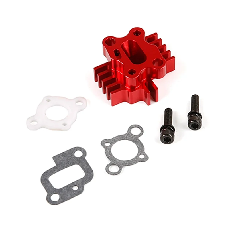 Tubo di aspirazione per 23Cc 26Cc 29Cc 30,5Cc per 1/5 HPI ROVAN KM Baja Losi 5T FG GoPed RedCat Rc Parti di automobili, Rosso