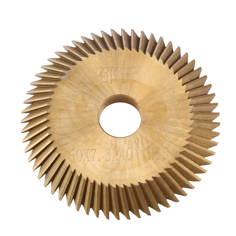 PWS 1PCS 60X7.3X40 Degree Key Cutter Blade For Copying Key Machines, Milling Cutters, Key Cutting Blades, Locksmith Tools