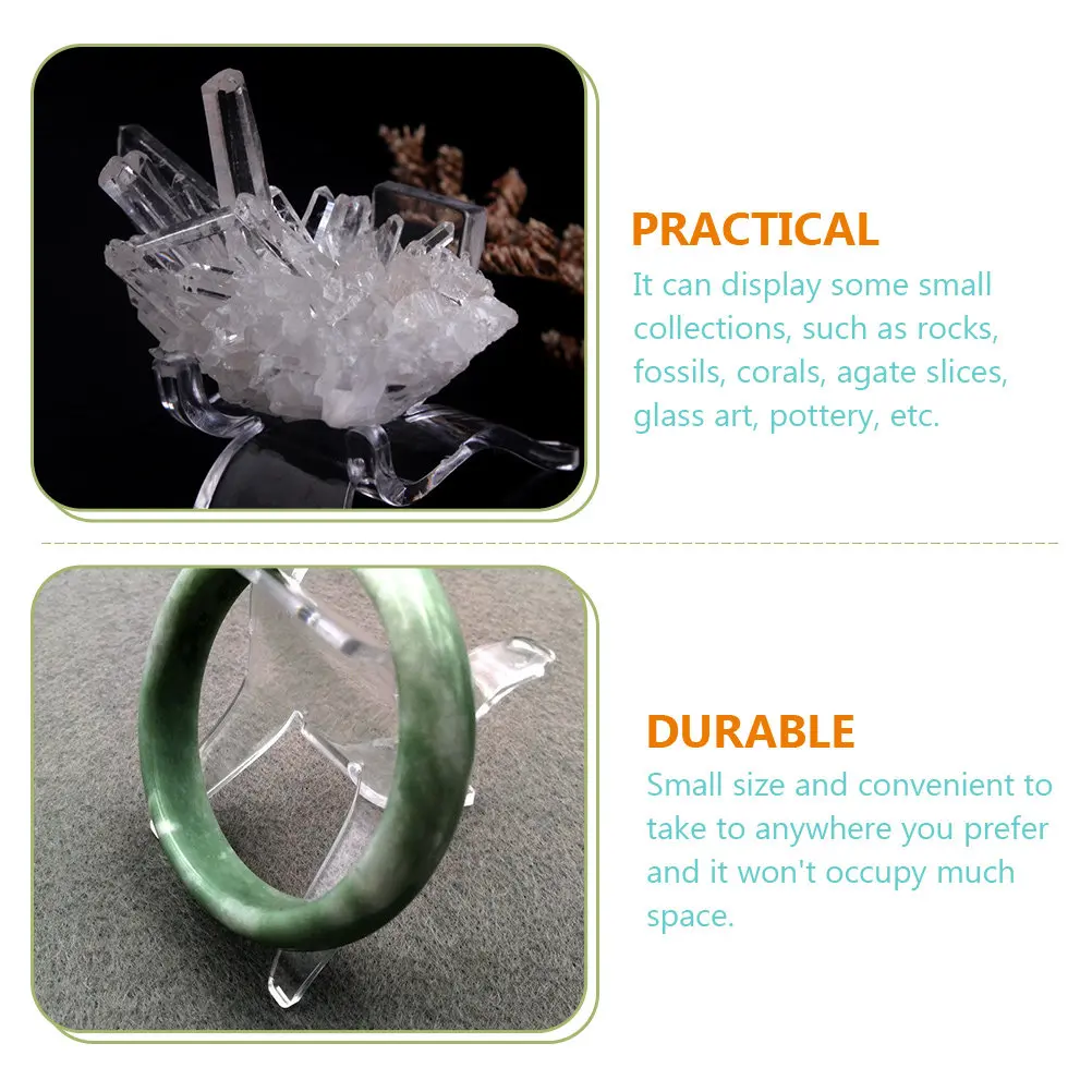 

20 шт. маленьких подставок для коллекционных предметов, прозрачные акриловые держатели для минеральных образцов, подставки для стеклянных изделий и поделок, мольберты для полок