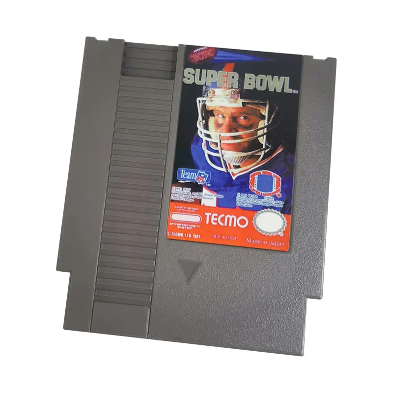 

TecmoSuperBowl - Pal and USA Version Cartridge 8 bit Video Game Cart Famicom Single Card For 72 Pins NES Classic Console