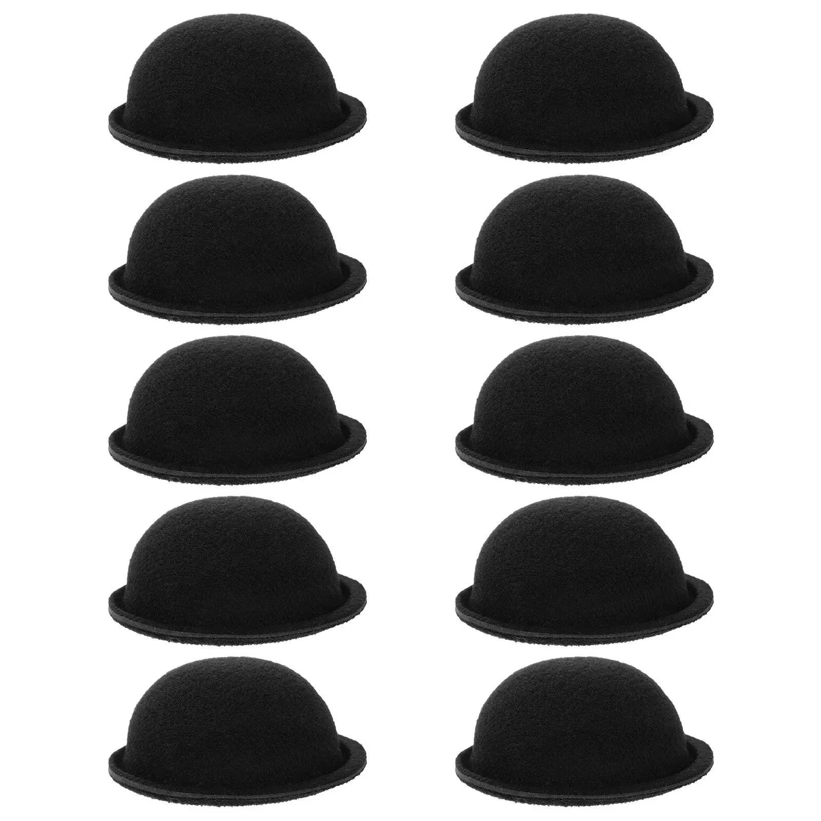 Mini chapeau haut de forme léger pour l'artisanat, 10 pièces, pour costumes de bonhomme de neige, décoration de festival, fournitures artisanales