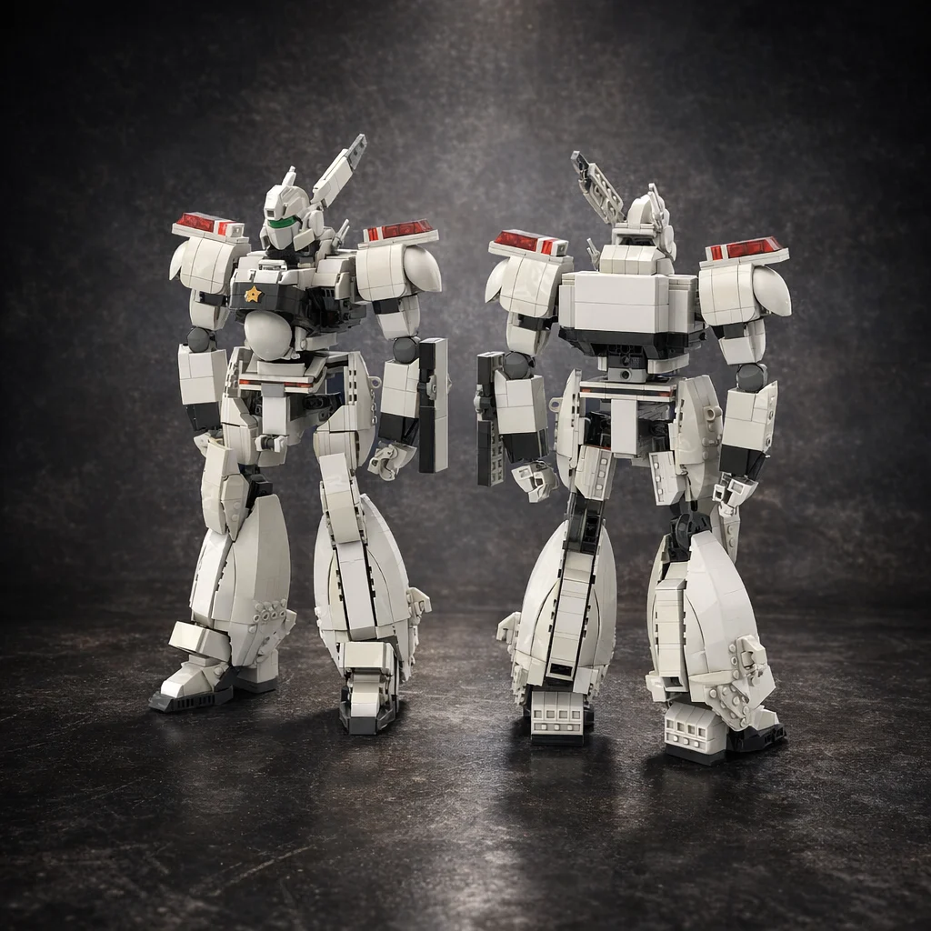 MOC Mecha Robot Building Blocks AV-98 Urban Patrol Model Bricks DIY Assembly Action Figure For Adult Men Birthday Gift