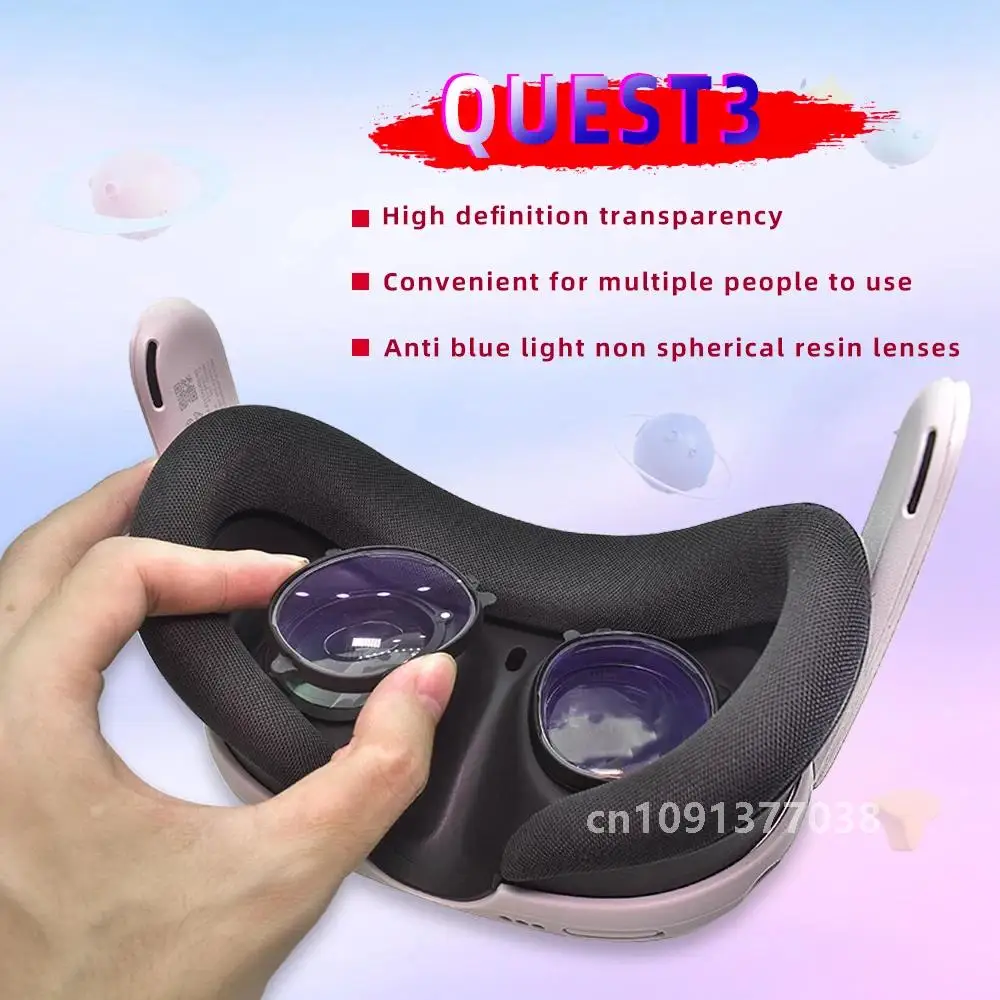 For Customized prescription glasses with astigmatism and farsightedness magnetic suction for VR Meta/Oculus Quest3 myopia lenses