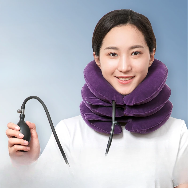 

Special neck brace for household stretching correction of inflatable cervical vertebra tractor