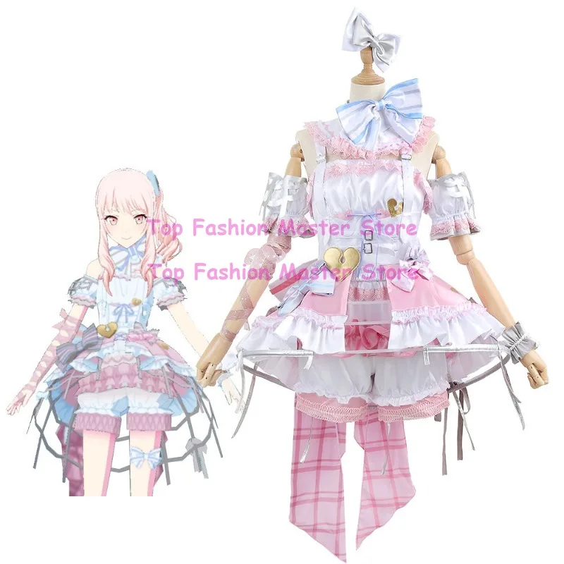 Project Sekai Colorful Stage Akiyama Mizuki Cosplay Costume Wig Anime Pink Dresses Role Party Lolita Halloween Carnival Girl Set