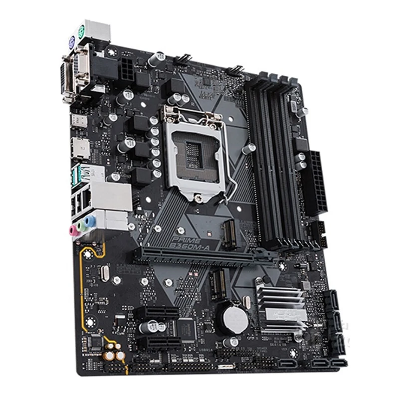 Para intel b360 prime B360M-A placa-mãe usado original 1151 lga1151 ddr4 64gb m.2 sata3 desktop mainboard