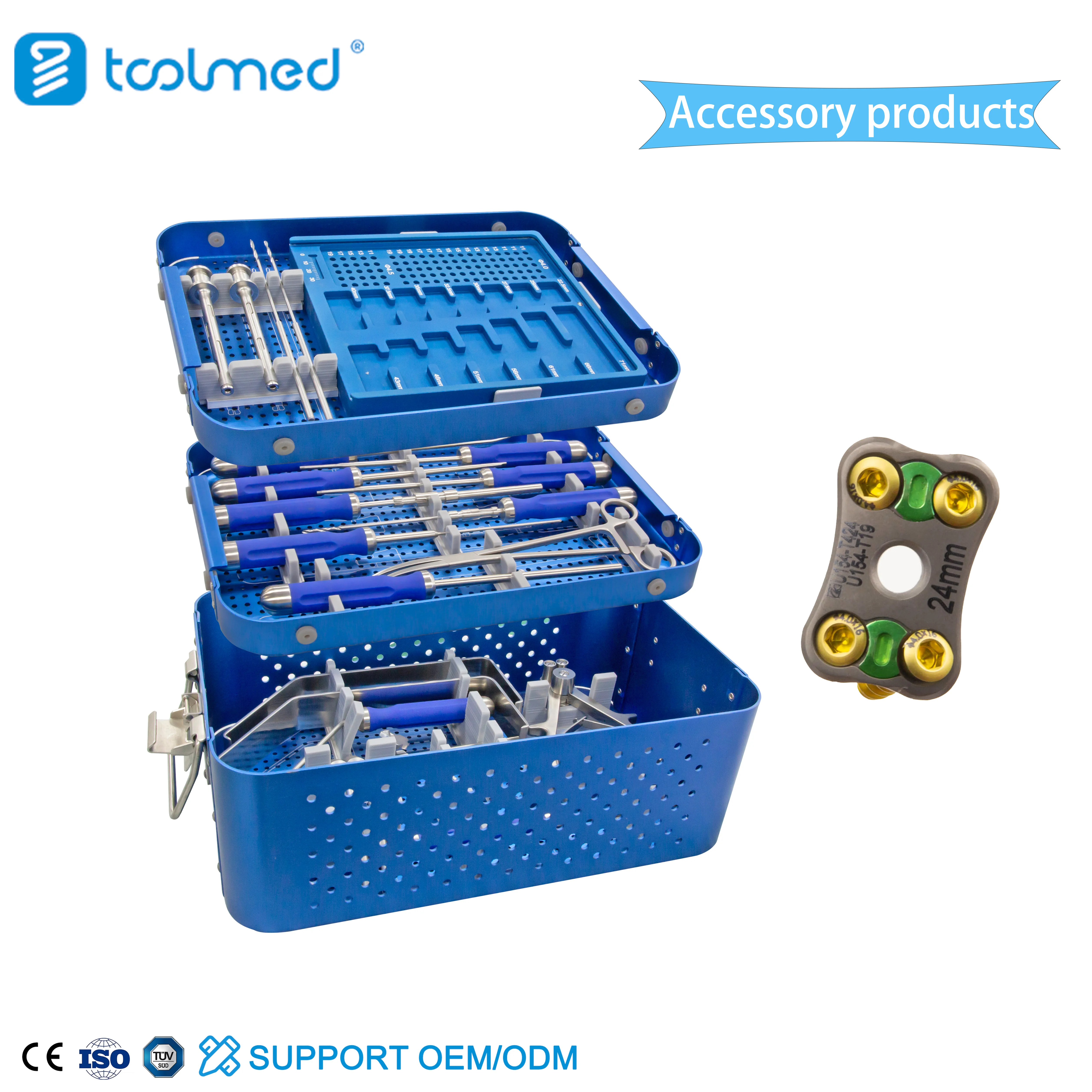 Factory Manufacturing Spinal Instrument Set Anterior Cervical Plate Instrument Set for Spine Surgery