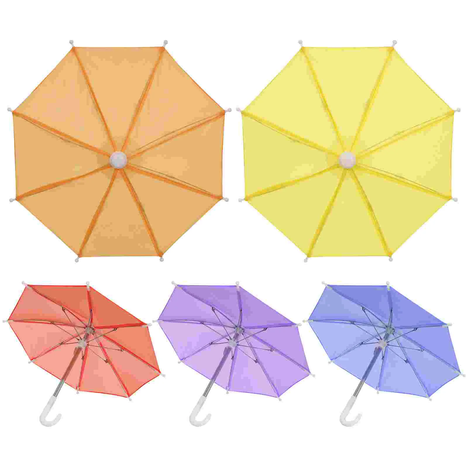 5 Pcs Paper Umbrella Child Mini Backpack for Kids Small Travel Miniature Toys Model