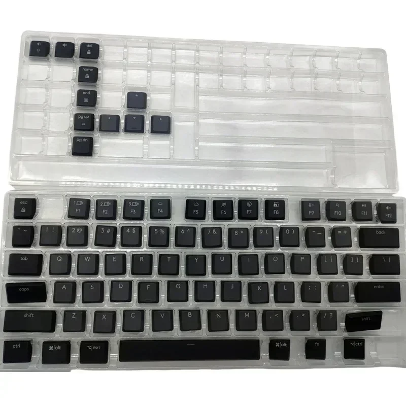 A full set Keycaps for Logitech MX Mechanical Mini wireless Keyboard USA layout 87keys  Graphite ash