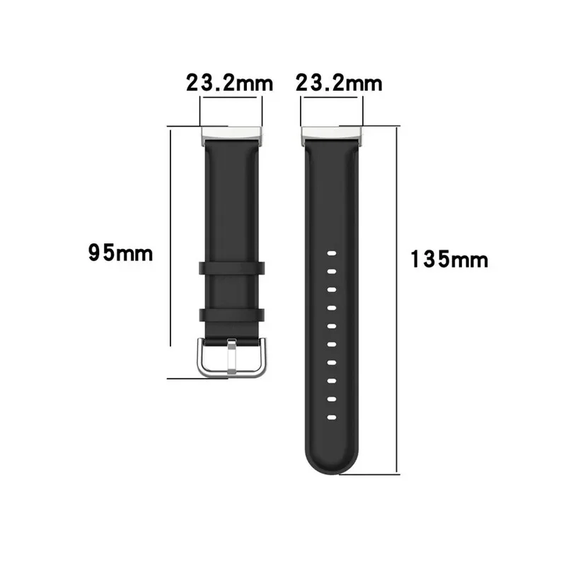 Pulseira de couro clássica para Fitbit Versa, Fitbit Sense 2, Fitbit Versa 3, Fitbit 4, pulseira