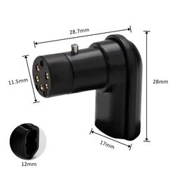 Hifi 5Pin DIN 90 Degree Right Angled Vinyl LP Phono Five Pin For Audio Tonearm Line Signal Cable
