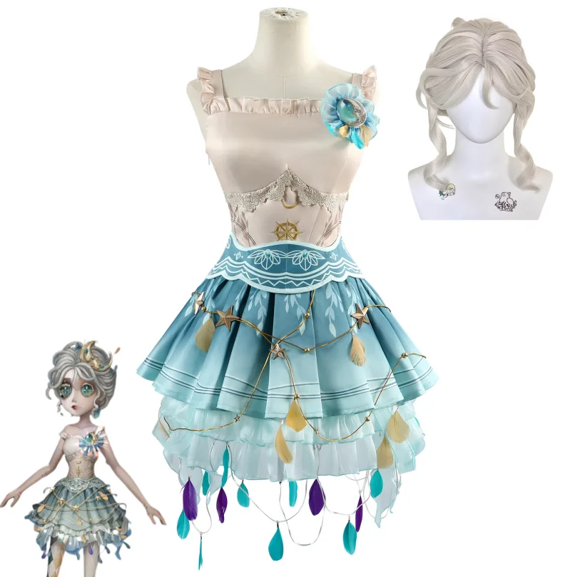 

Костюм для косплея Game IdentityVMargaretha Zelle, женский костюм танцовщицы, наряд с лунным светом, нарядное платье, парик, сексуальный костюм для вечеринки