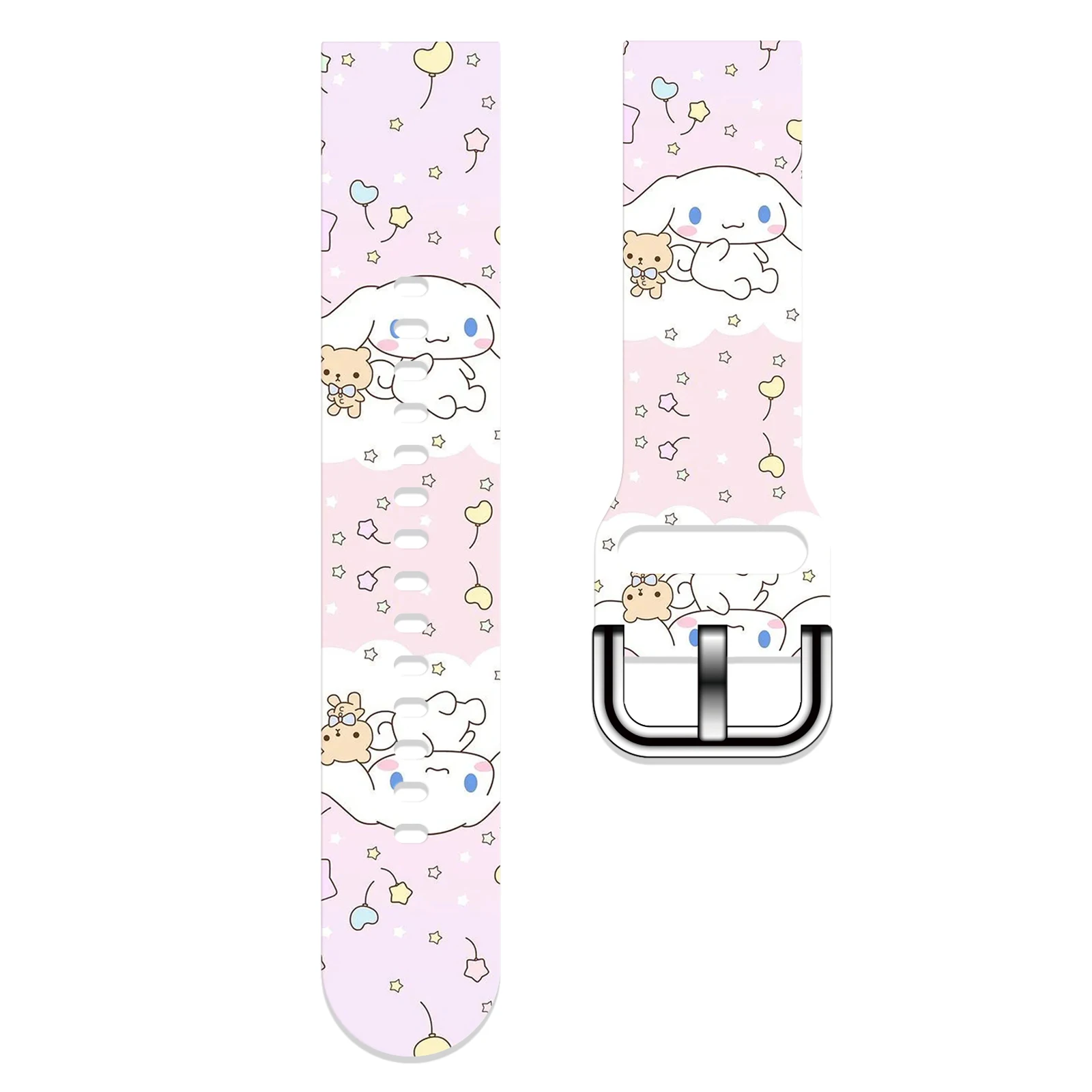 

20mm Cinnamoroll Printed Strap for Samsung Galaxy Watch 7/6/5/4 40mm 44mm Band Replaceable Watchband for Xiaomi Huawei Amazfit